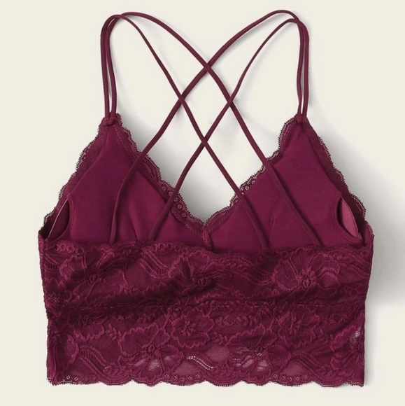 🆕️ Burgundy Strappy Bralette - Picture 2 of 5